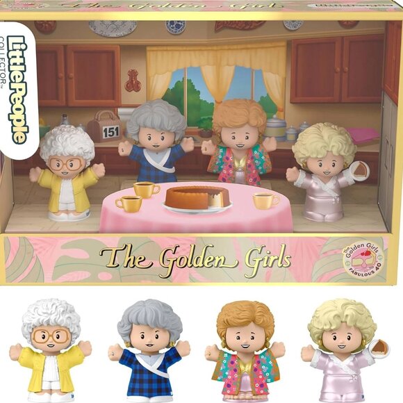 NEW 2025 Golden Girls 40th Anniversary Little People 4pc Collector Figure Set - Picture 1 of 4